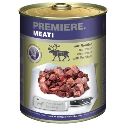 Premiere Meati kutya konzerv adult rénszarvas 6x400g