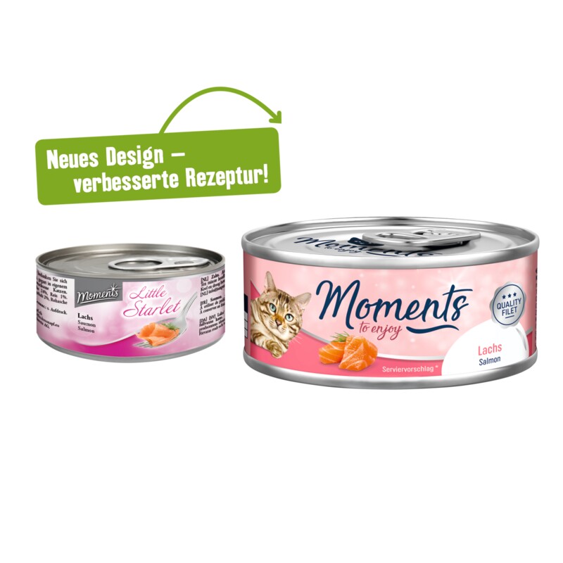 MOMENTS Adult Huhn mit Lachs und Spinat 12x70 g