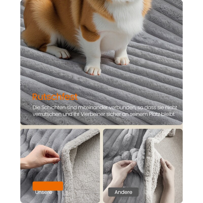 FEANDREA Hundedecke, wasserdichte Decke, beidseitig verwendbar, waschbar S