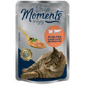 MOMENTS Soup Nassfutter Katze Adult, Huhn und Rind 12x40 g