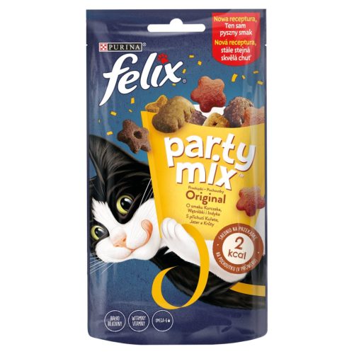 Felix Party Mix macska jutalomfalat Original Mix csirke&pulyka&máj 8x60g