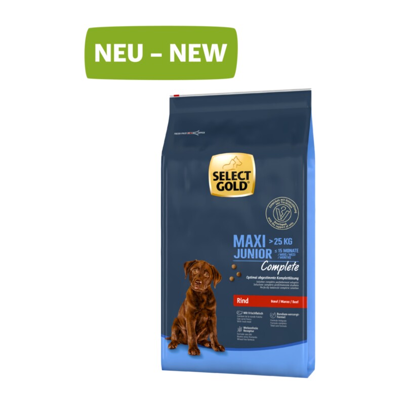 SELECT GOLD Complete Maxi Junior Rind 4 kg
