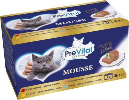 PreVital Mousse konzerv felnőtt macskák számára MP 4x85g