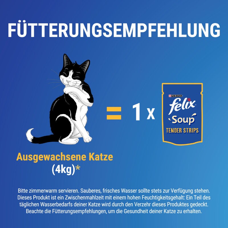 Felix Soup Suppe 6x48g Rind, Huhn und Lamm