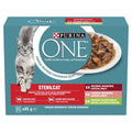 Purina One macska tasak MP steril marha&lazac&pulyka 12x85g
