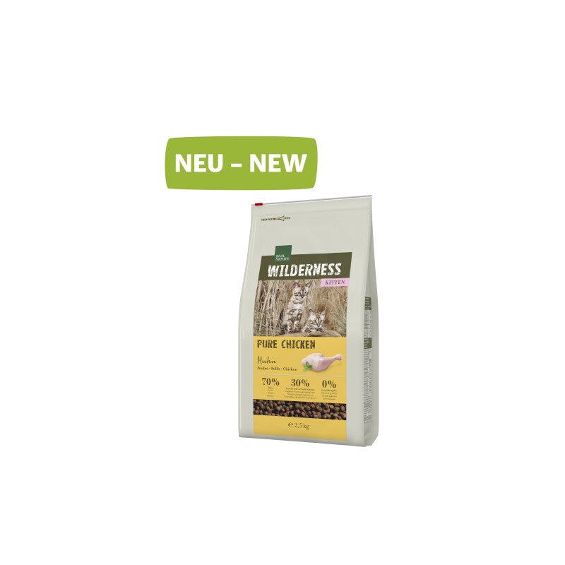 REAL NATURE WILDERNESS Trockenfutter Katze, Kitten, Pure Chicken 300 g