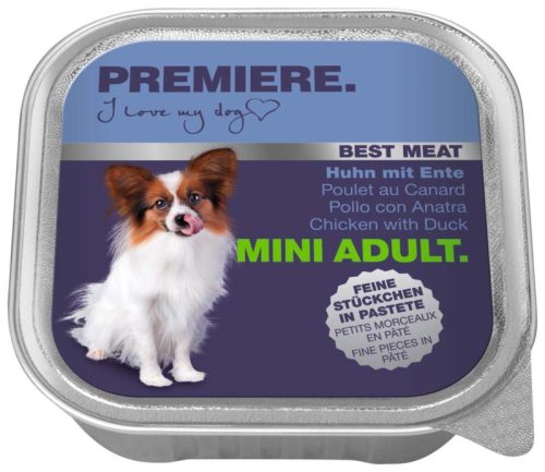 Premiere Best Meat kutya tálka adult csirke&kacsa 16x100g