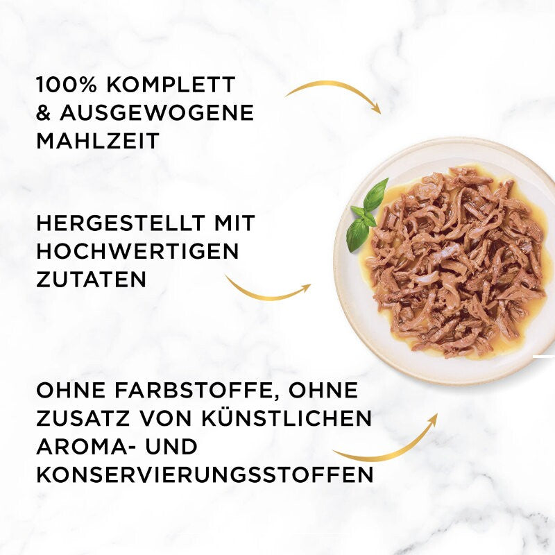 GOURMET Gold Saftig-feine Streifen 12x85g Lachs