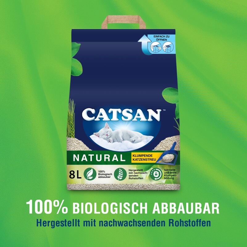 CATSAN Natural Klumpstreu 8 l