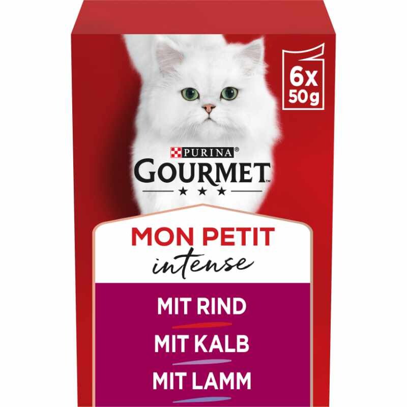 GOURMET Mon Petit Intense 8x6x50g mit Ente, Huhn, Truthahn