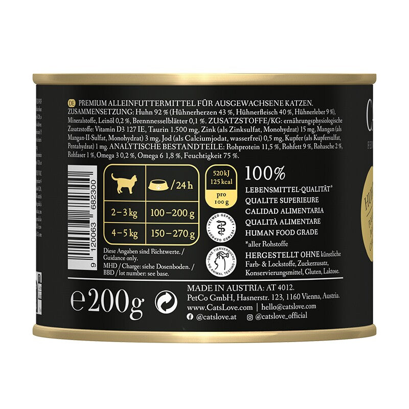 CAT'S LOVE Nassfutter Katze Adult Pute 6x200 g