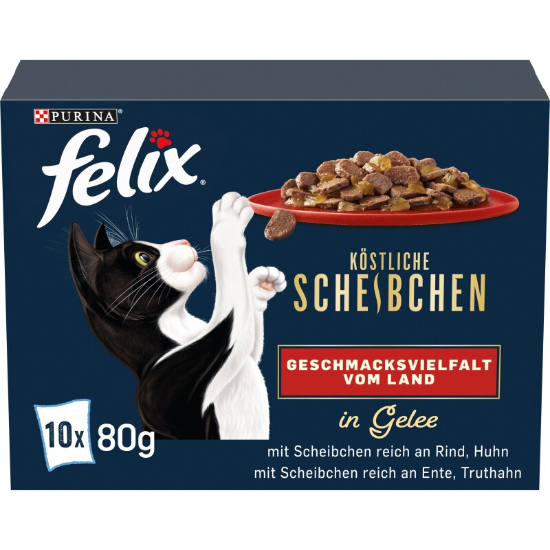 Felix  Köstliche Scheibchen 10 x 80 g Geschmacksvielfalt vom Land