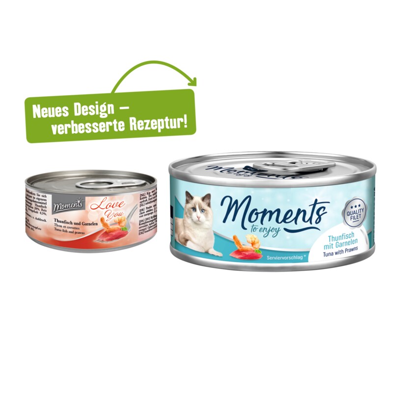 MOMENTS Adult Huhn mit Lachs und Spinat 12x70 g