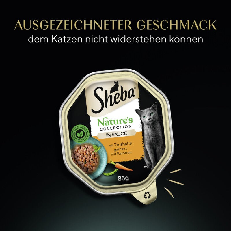 Sheba Nature´s Collection 22 x 85g in Sauce Truthahn und Pute