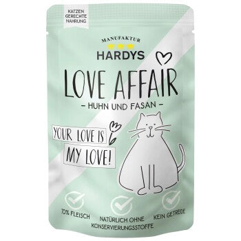 Hardys Love Affair Nassfutter Katze Huhn und Gans 12x100 g
