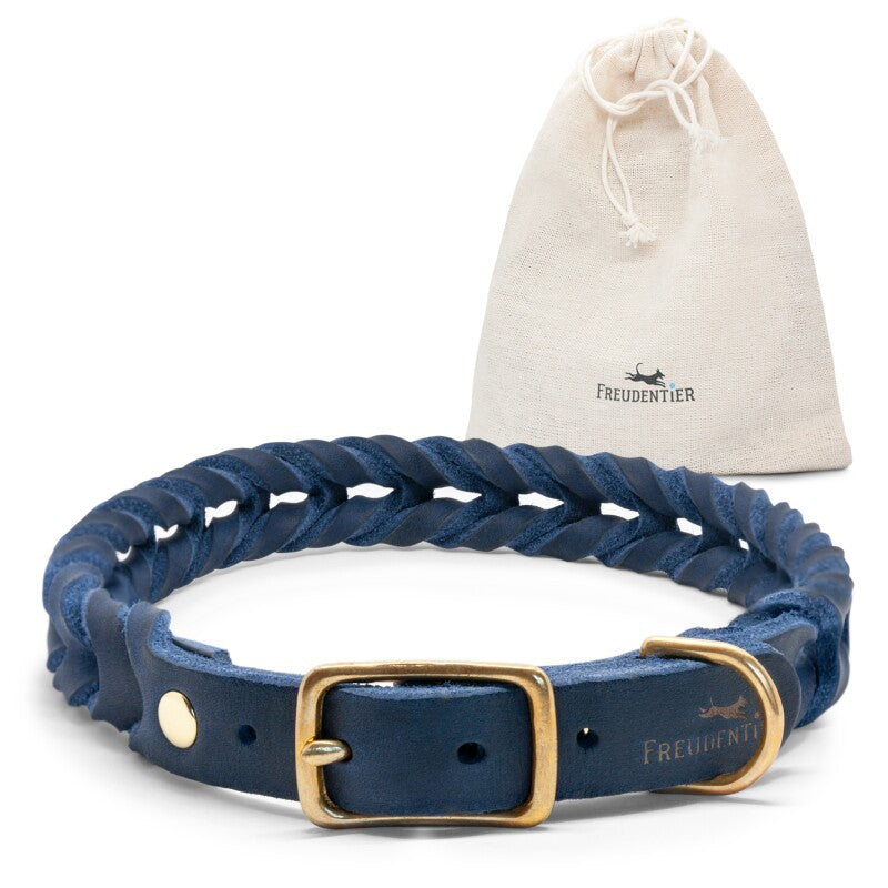 Freudentier geflochtenes Hundehalsband, AlsterTwist Kollektion XS