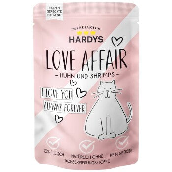 Hardys Love Affair Nassfutter Katze Huhn und Gans 12x100 g