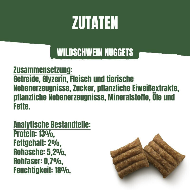 Adventuros Nuggets fettarm Wildschwein 6x90g