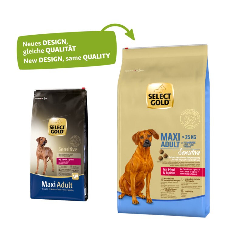SELECT GOLD Sensitive Adult Maxi Pferd und Tapioka 4 kg