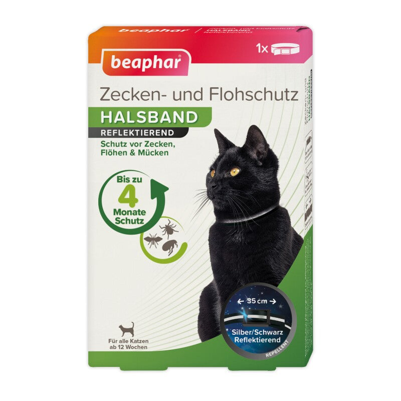 Beaphar reflektierendes Zecken- und Flohschutzhalsband