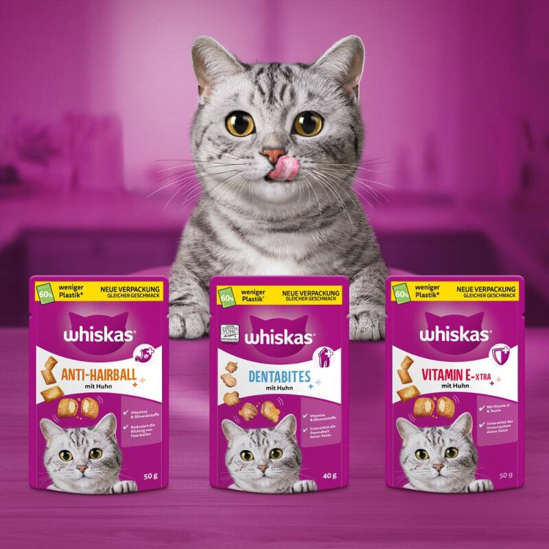 Whiskas Snacks, Dentabites, Huhn 6x40 g