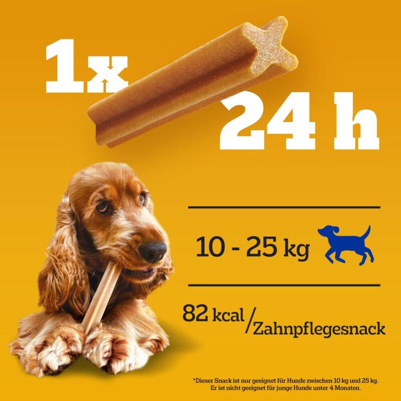 Pedigree Zahnpflege Dentastix Multipack für mittelgroße Hunde 56 Stück