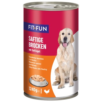 FIT+FUN Nassfutter Hund Audlt, Ragout, Lamm 6x1,24 kg