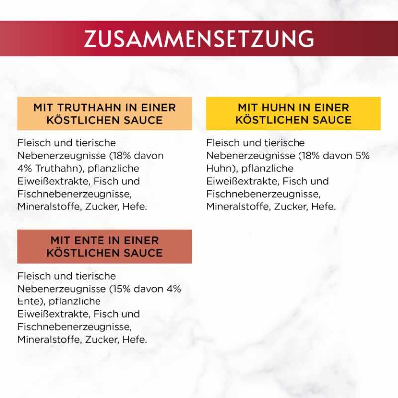 GOURMET Mon Petit Intense 8x6x50g mit Ente, Huhn, Truthahn