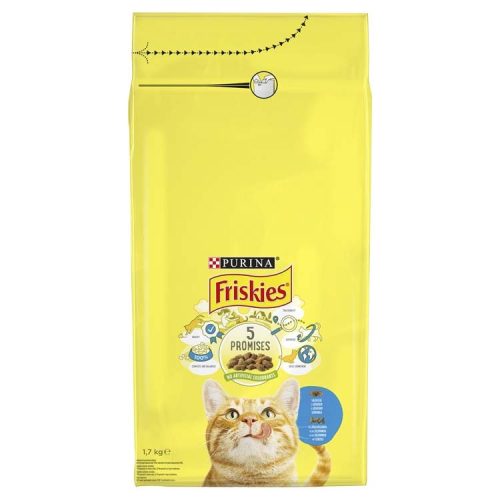 Friskies száraz macskaeledel lazac&zöldség 1,7kg