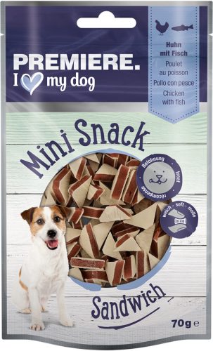 Premiere Mini Sandwich kutya jutalomfalat csirke&hal 70g
