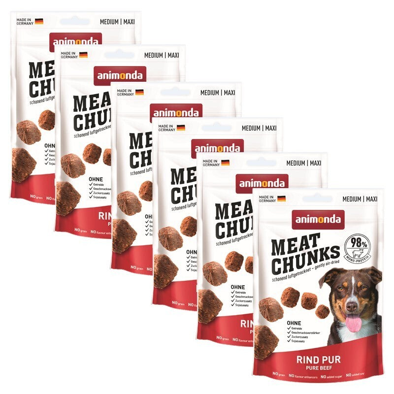 animonda GranCarno Meat Chunks Adult, Rind 6x80 g
