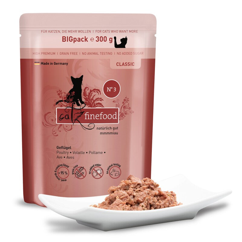 Catz finefood Nassfutter Katze Classic Adult No. 25 Huhn und Thunfisch 6x300 g