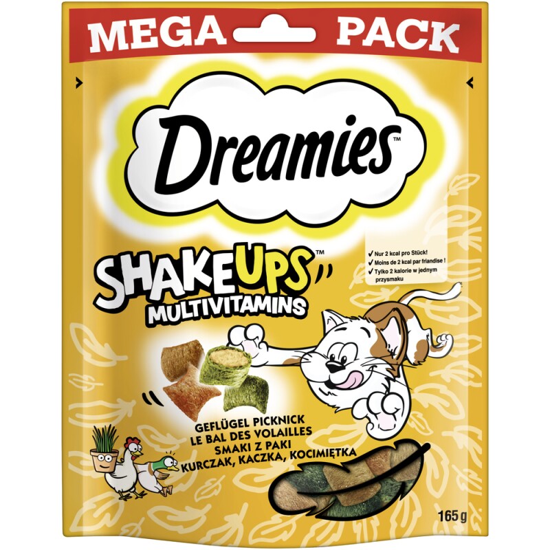 Dreamies Shake ups Multivitamins Geflügel Picknick 165g