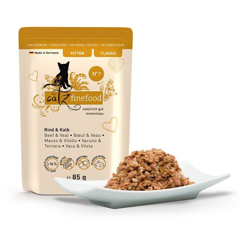 Catz finefood Nassfutter Katze Classic Kitten No. 3 Geflügel 16x85 g