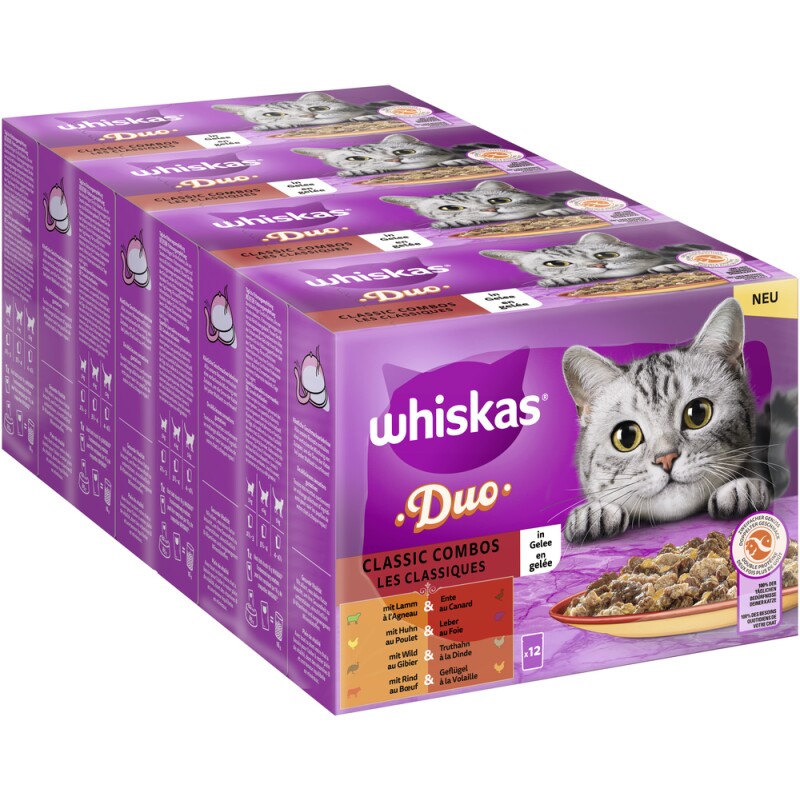 Whiskas Duo Multipack Classic Combos in Gelee 12 x 85g