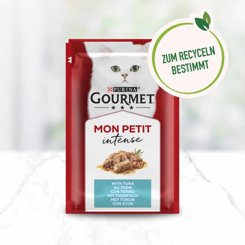GOURMET Mon Petit Intense 8x6x50g mit Ente, Huhn, Truthahn
