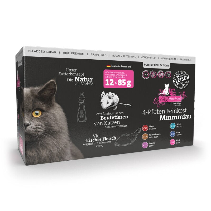 Catz finefood Nassfutter Katze Purrrr Collection I Adult Multipack 12x85 g