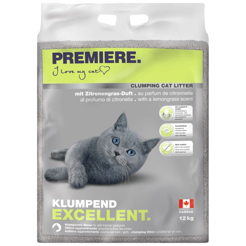 PREMIERE Excellent Zitronengras Klumpstreu 12 kg