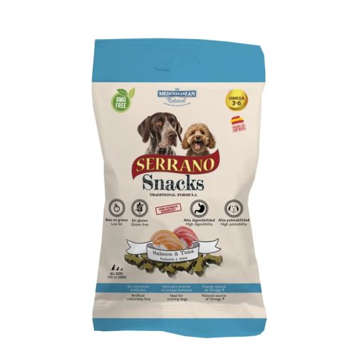 Mediterranean Natural Serrano Snacks jutalomfalat lazac&tonhal 100g