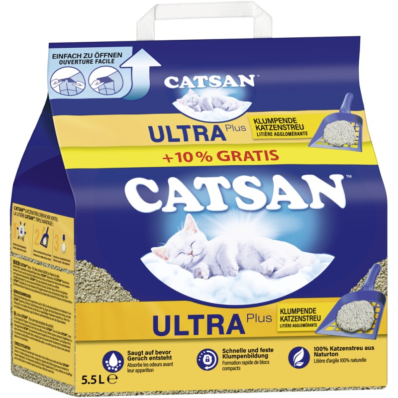 CATSAN Ultra plus Klumpstreu 10 l