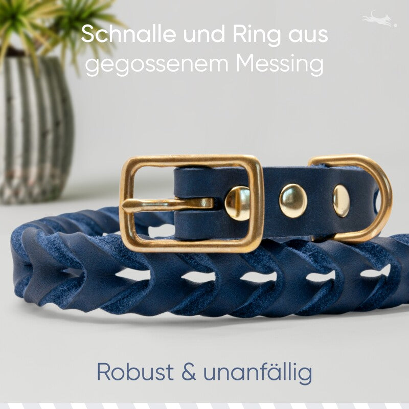 Freudentier geflochtenes Hundehalsband, AlsterTwist Kollektion XS