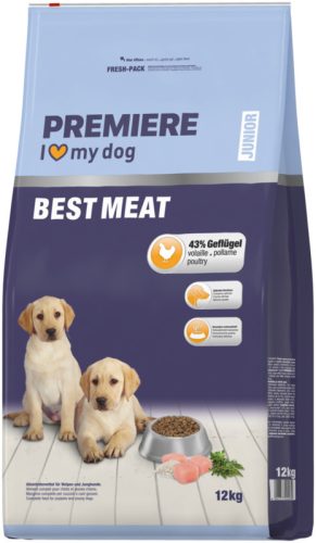 Premiere Best Meat junior száraz kutyaeledel szárnyas 12kg