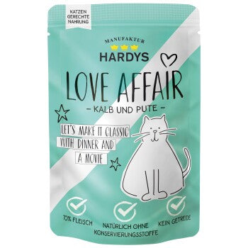 Hardys Love Affair Nassfutter Katze Huhn und Gans 12x100 g