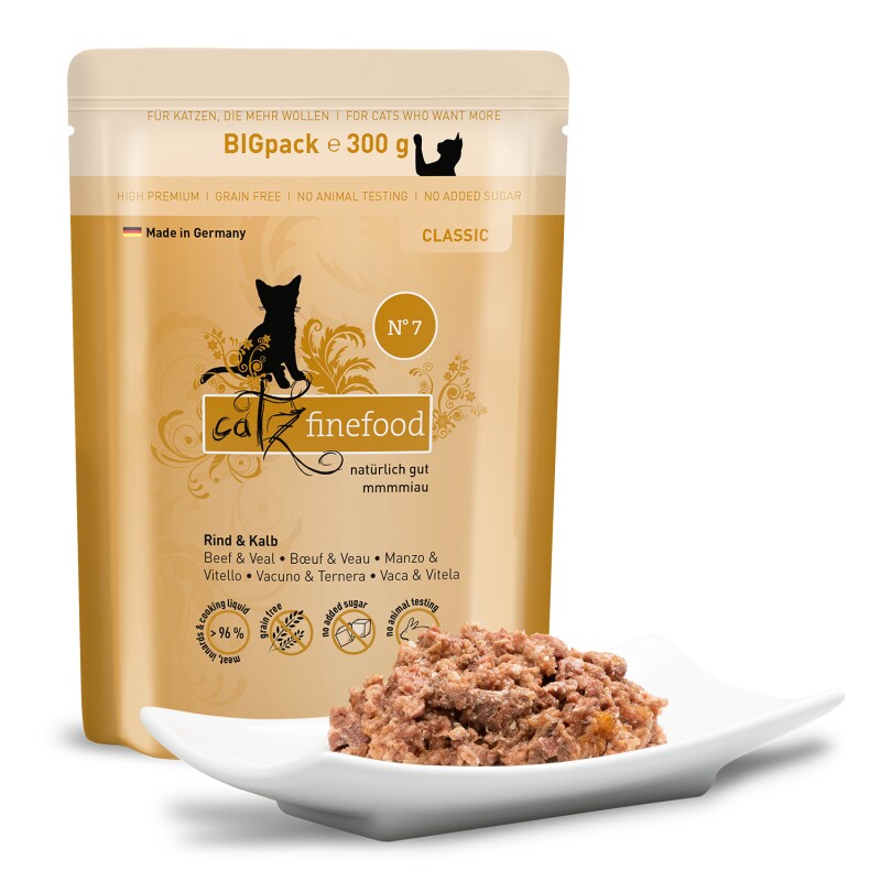Catz finefood Nassfutter Katze Classic Adult No. 25 Huhn und Thunfisch 6x300 g