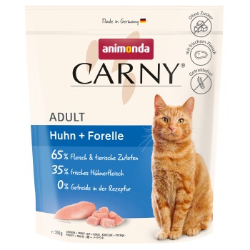 animonda Carny Trockenfutter Katze Adult Huhn und Forelle 350 g