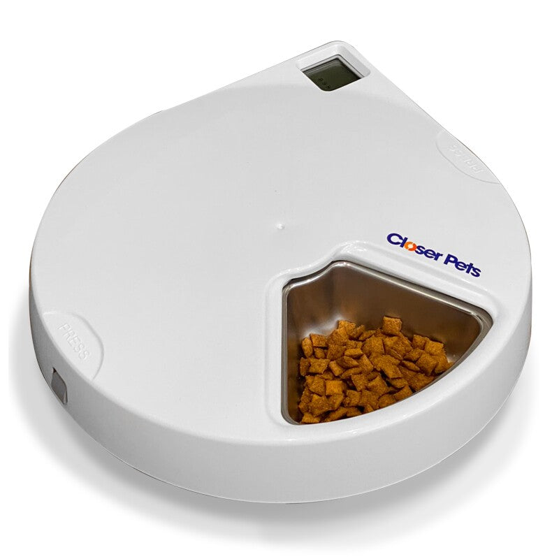 Closer Pets Edelstahlnäpfe x5, für Futterautomat für 5 Mahlzeiten (464)