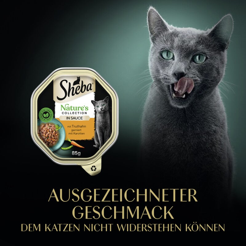 Sheba Nature´s Collection 22 x 85g in Sauce Truthahn und Pute