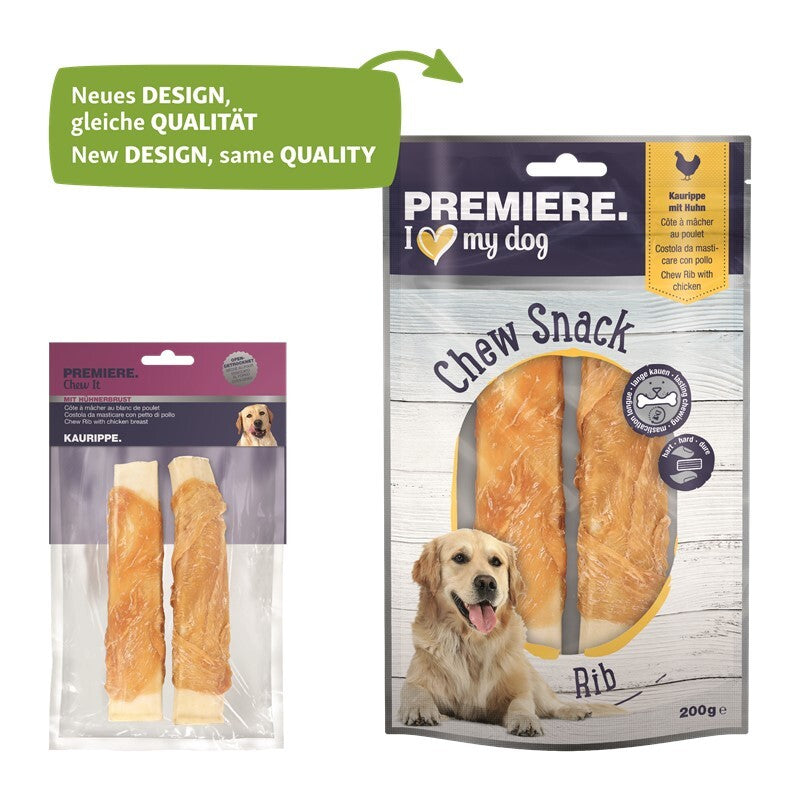 PREMIERE Chew It Kauknochen mit Hühnchenbrust 200g