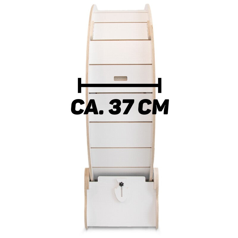 Canadian Cat Company Katzenlaufrad aus Holz XL schwarz