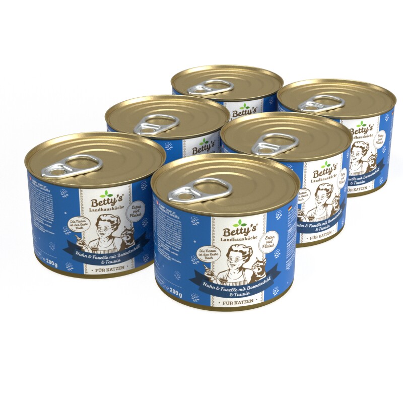 Betty's Landhausküche Huhn und Forelle 6x200 g